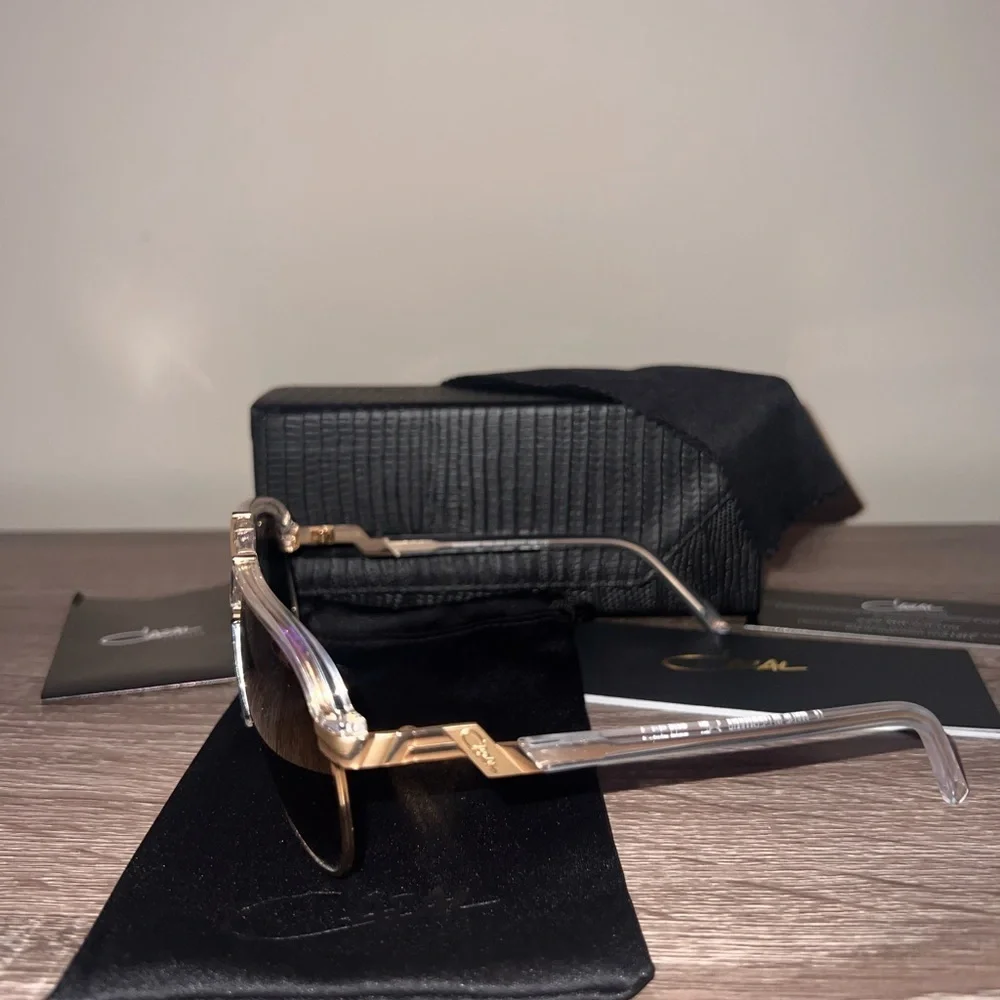Cazal 9085 Crystal/Gold/Blue Gradient Aviator